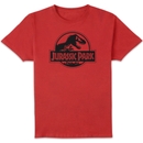 Jurassic Park Logo Men's T-Shirt - Red Jurassic Park Logo Men's T-Shirt - Red