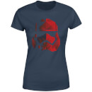 Jedi Cubist Trooper Helmet Black Women's T-Shirt - Navy