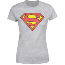 Official Superman Crackle Logo Women's T-Shirt - Grey