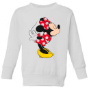 Disney Mickey Mouse Minnie Split Kiss Kids' Sweatshirt - White