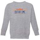 Back To The Future Outatime Plate Kids' Sweatshirt - Grey