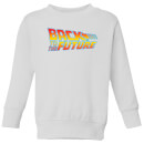 Back To The Future Classic Logo Kids' Sweatshirt - White
