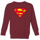 Official Superman Shield Kids' Sweatshirt - Burgundy