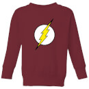 Justice League Flash Logo Kids' Sweatshirt - Burgundy