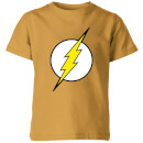Justice League Flash Logo Kids' T-Shirt - Mustard