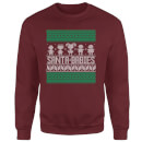 Rugrats Santa Babies Christmas Jumper - Burgundy