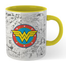 Wonder Woman Comic Mug - Yellow