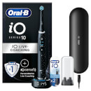Oral-B iO Series 10 Elektrische Zahnbürste, Lade-Reiseetui, Cosmic Black mit 2 Aufsteckbürsten