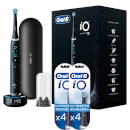 Oral-B iO Series 10 Elektrische Zahnbürste Cosmic Black mit 8 Aufsteckbürsten