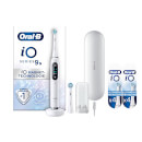 Oral-B iO 9 Elektrische Zahnbürste White mit 8 Aufsteckbürsten