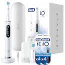 Oral-B iO 9 Elektrische Zahnbürste White met 8 Aufsteckbürsten