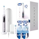 Oral-B iO 9 Elektrische Zahnbürste/Electric Toothbrush, Magnet-Technologie, rose quartz met 8 Aufsteckbürsten