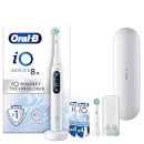 Oral-B iO Series 8N Elektrische Zahnbürste White Alabaster mit 8 Aufsteckbürsten