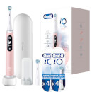 Oral-B iO Series 6 Elektrische Zahnbürste Pink Sand mit 8 Aufsteckbürsten