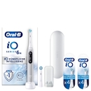 Oral-B iO Series 6 Elektrische Zahnbürste, Reiseetui, Grey Opal mit 8 Aufsteckbürsten