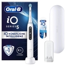 Oral-B iO Series 5 Elektrische Zahnbürste, Reiseetui, Quite White + 2 Stück