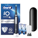 Oral-B iO Series 4 Elektrische Zahnbürste, Reiseetui, Matt Black mit 8 Aufsteckbürsten