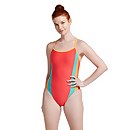 Women's Colorblock One Back One Pice Swimsuit - Post It Pink | Size 32