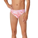 Floatable Floral Print Beachstar Brief 2" - Coral Pink | Size 32