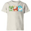 Pokémon 1st Starters Panels Kids' T-Shirt - Cream