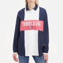 Tommy Jeans Archive Blocking Cotton-Jersey Rugby Polo Shirt - XS