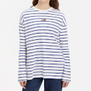 Tommy Jeans Over Badge Striped Cotton-Jersey Top - XS