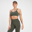 Brassière de sport sans coutures à dos croisé MP Rest Day pour femmes – Vert taupe - XS