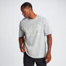 Pánske oversize bavlnené tričko MP Tempo – šedé melírované - XS