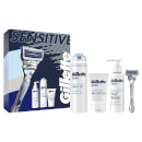 Gillette SkinGuard Sensitive Giftset: Razor, SKIN Wash, Gel, Moisturiser
