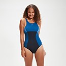 Maillot de bain Femme effet galbant Calypso noir/bleu - 32