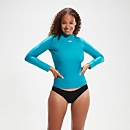 Women's Long Sleeve Rash Top Aqua - XS