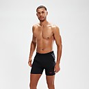 Short de bain de sport Homme 40 cm bicolore noir/rouge - XS