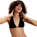 Top de bikini multiusos de velur de FLU3NTE, negro - XS