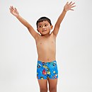 Bóxer infantil Learn to Swim para niño, azul/amarillo
                                     - 3YRS