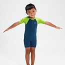 Schwimmlern-Essential Neoprenanzug für Jungen im Kleinkindalter Blau - 6-9M