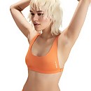 Flu3nte Convertible Strap Solid Bikini Top - Orange | Size S