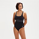 Maillot de bain Femme ContourEclipse effet galbant noir/blanc - 34