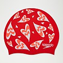 Heart Print Cap Red/White - ONE SIZE