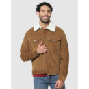 Brown Solid Regular Fit Jacket - XXL