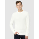 White Checks Regular Fit Sweater - XL