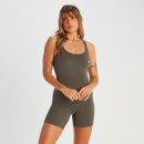 MP Women's Tempo Rib Seamless Unitard - Taupe Green - M