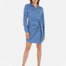 Tommy Hilfiger Co Stripe Short Wrap Cotton Shirt Dress - IT 36/UK 8