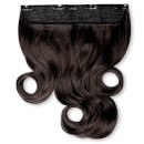 LullaBellz Thick 16 1-Piece Curly Clip in Hair Extensions - Dark Brown