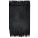 LullaBellz Thick 18 1-Piece Straight Clip in Hair Extensions - Jet Black