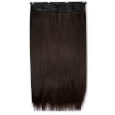 LullaBellz Thick 24 1-Piece Straight Clip in Hair Extensions - Dark Brown