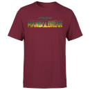 Star Wars The Mandalorian Sunset Logo Men's T-Shirt - Burgundy