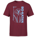 Star Wars The Mandalorian Bo-Katan Men's T-Shirt - Burgundy