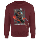 Star Wars The Mandalorian Colour Edit Sweatshirt - Burgundy