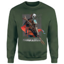 Star Wars The Mandalorian Colour Edit Sweatshirt - Green