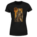 Star Wars The Mandalorian Composition Women's T-Shirt - Black